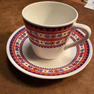 Arabia Finland  5.5-6oz Espresso Coffee Cup & Saucer JOUNI by Raija Uosikkinen